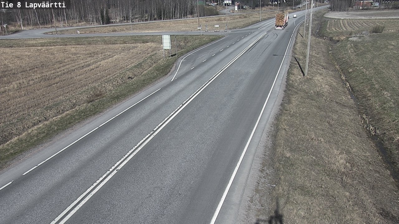 Weather Camera Image Väg 8 Kristinestad, Lappfjärd, Kristiinankaupunki, Pohjanmaa