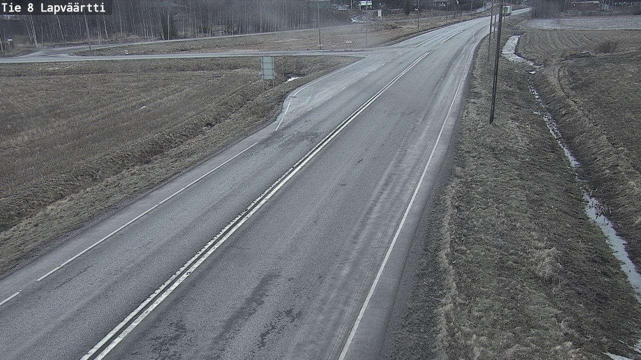Weather Camera Image Road 8 Kristiinankaupunki, Lapväärtti, Kristiinankaupunki, Pohjanmaa
