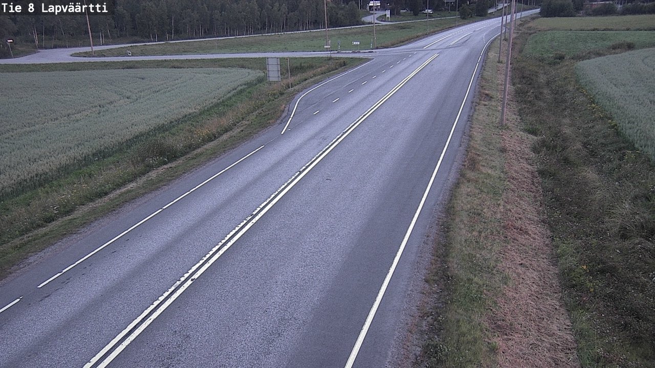 Weather Camera Image Road 8 Kristiinankaupunki, Lapväärtti, Kristiinankaupunki, Pohjanmaa