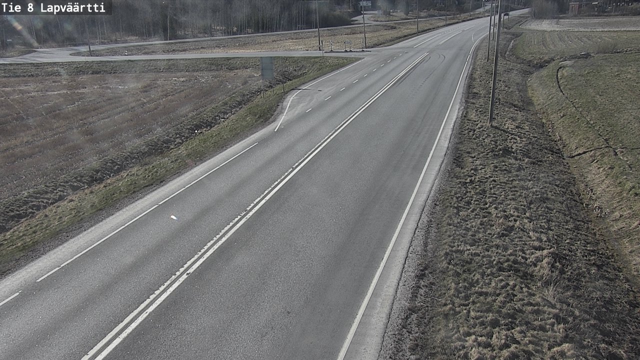 Weather Camera Image Väg 8 Kristinestad, Lappfjärd, Kristiinankaupunki, Pohjanmaa
