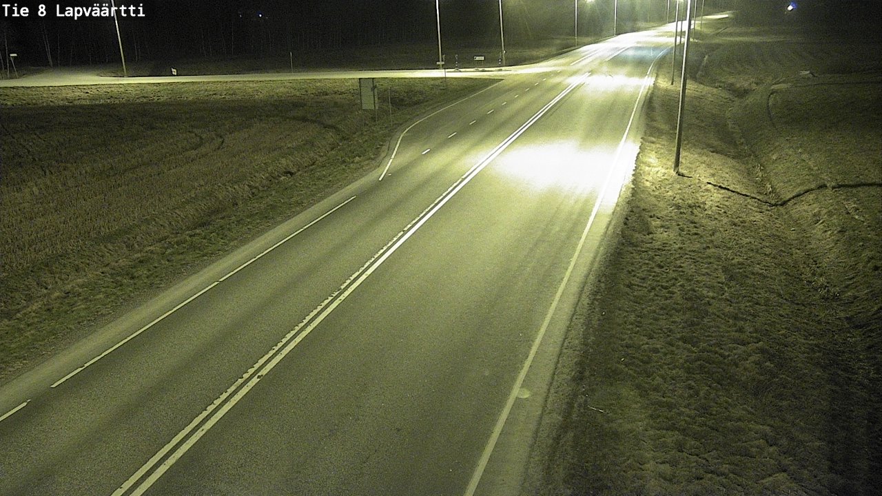 Weather Camera Image Road 8 Kristiinankaupunki, Lapväärtti, Kristiinankaupunki, Pohjanmaa