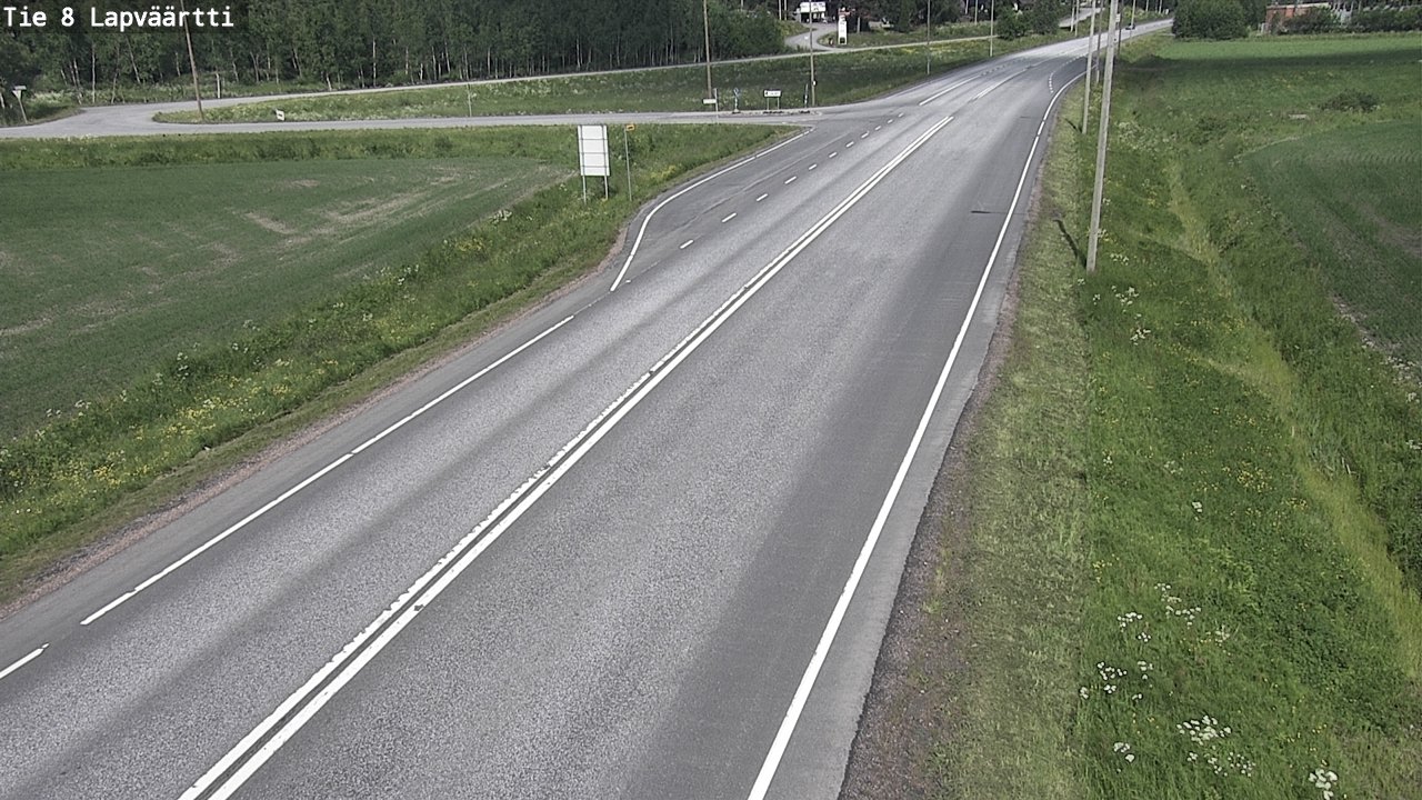 Weather Camera Image Väg 8 Kristinestad, Lappfjärd, Kristiinankaupunki, Pohjanmaa