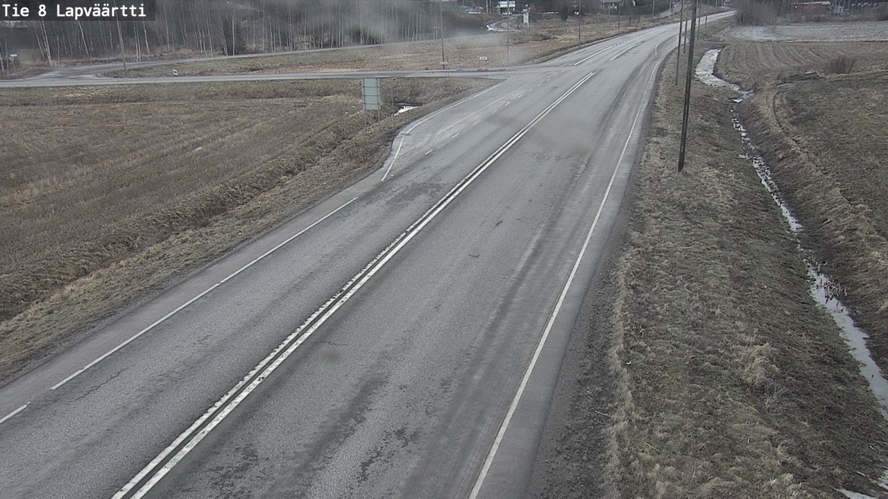 Weather Camera Image Road 8 Kristiinankaupunki, Lapväärtti, Kristiinankaupunki, Pohjanmaa