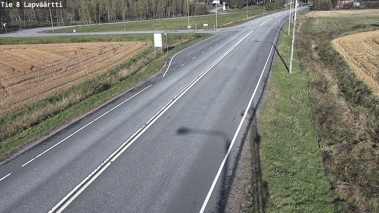 Weather Camera Image Road 8 Kristiinankaupunki, Lapväärtti, Kristiinankaupunki, Pohjanmaa