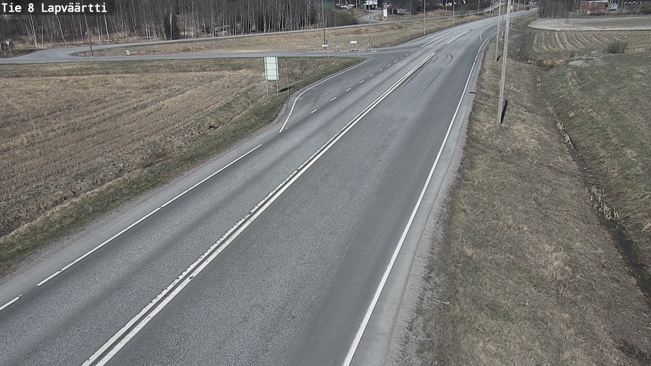 Weather Camera Image Väg 8 Kristinestad, Lappfjärd, Kristiinankaupunki, Pohjanmaa