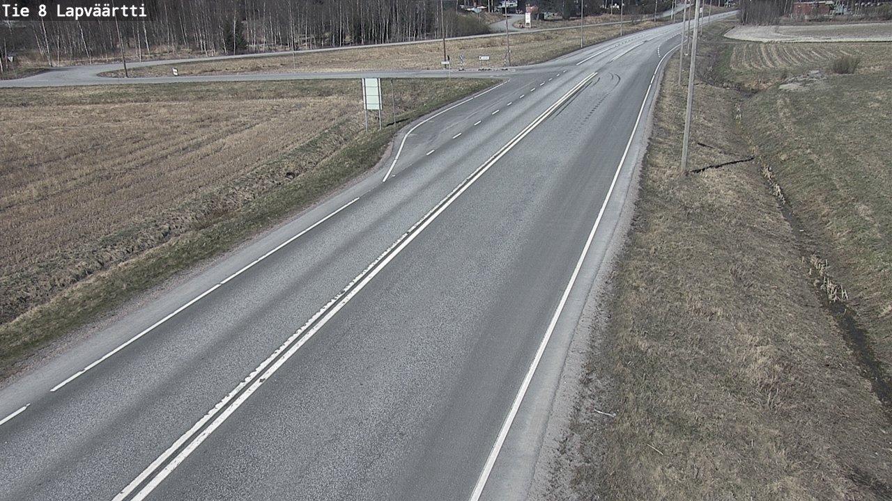 Weather Camera Image Väg 8 Kristinestad, Lappfjärd, Kristiinankaupunki, Pohjanmaa