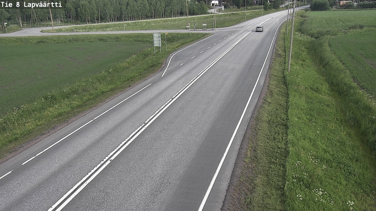Weather Camera Image Road 8 Kristiinankaupunki, Lapväärtti, Kristiinankaupunki, Pohjanmaa