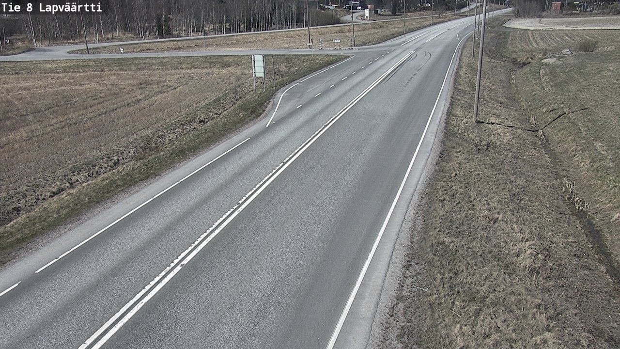 Weather Camera Image Väg 8 Kristinestad, Lappfjärd, Kristiinankaupunki, Pohjanmaa