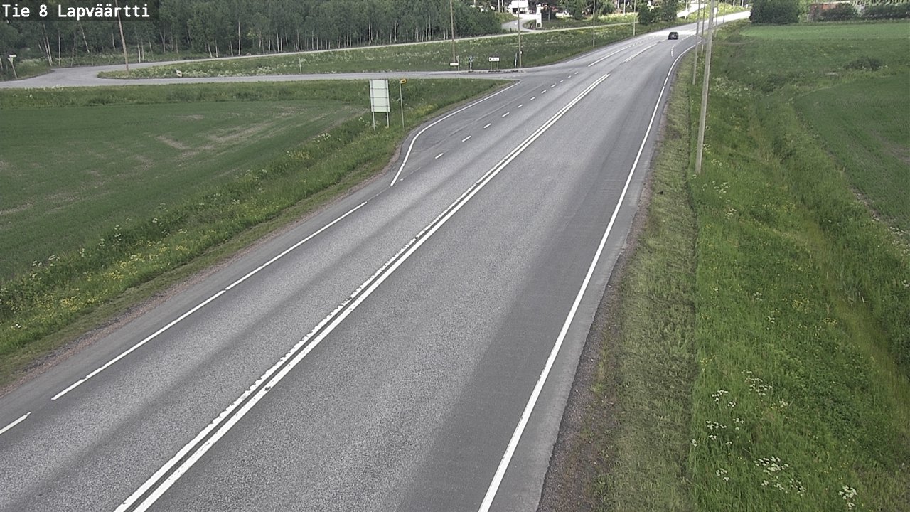 Weather Camera Image Väg 8 Kristinestad, Lappfjärd, Kristiinankaupunki, Pohjanmaa