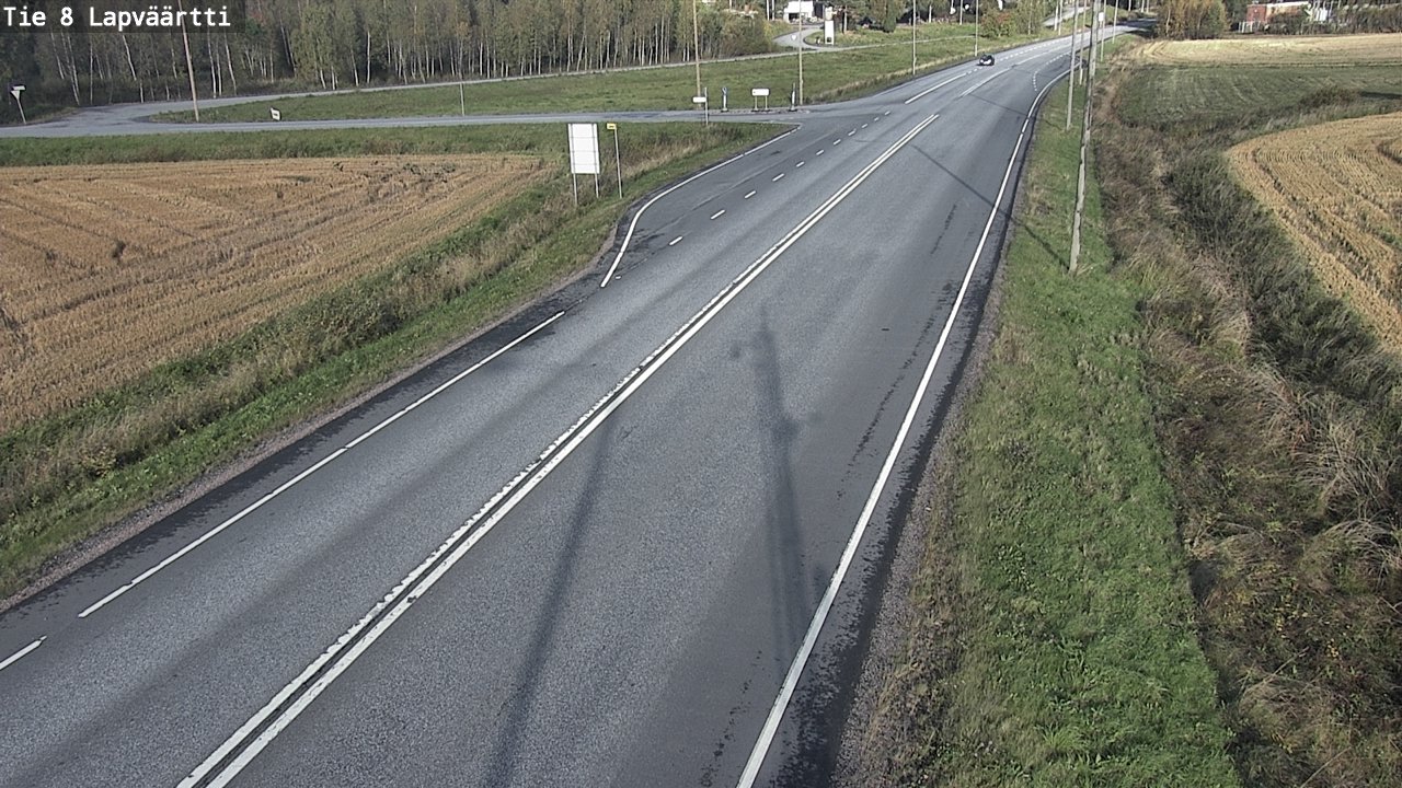 Weather Camera Image Road 8 Kristiinankaupunki, Lapväärtti, Kristiinankaupunki, Pohjanmaa