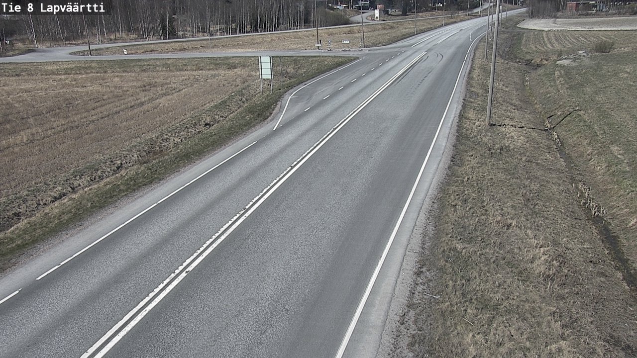 Weather Camera Image Väg 8 Kristinestad, Lappfjärd, Kristiinankaupunki, Pohjanmaa