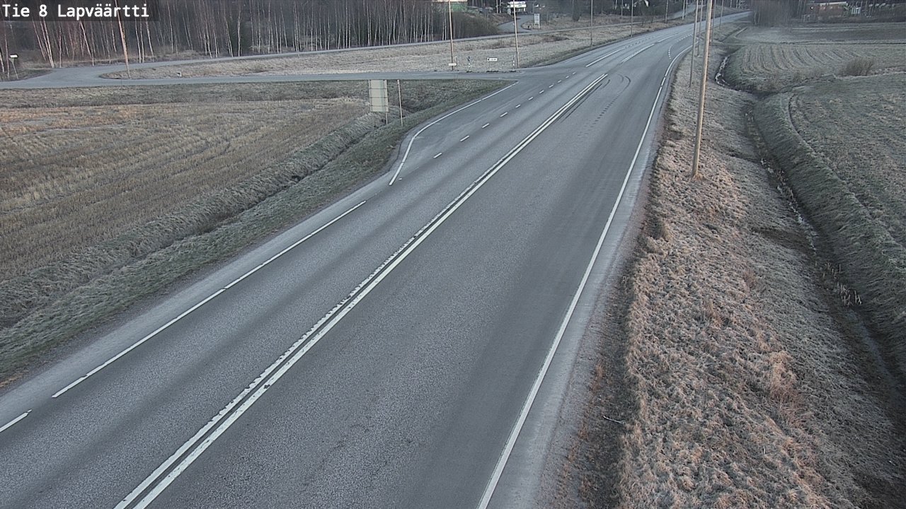 Weather Camera Image Väg 8 Kristinestad, Lappfjärd, Kristiinankaupunki, Pohjanmaa
