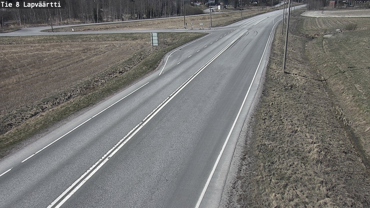 Weather Camera Image Väg 8 Kristinestad, Lappfjärd, Kristiinankaupunki, Pohjanmaa