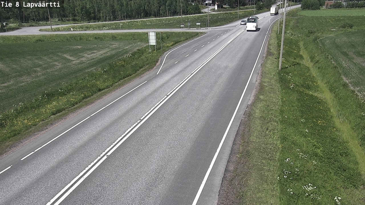 Weather Camera Image Väg 8 Kristinestad, Lappfjärd, Kristiinankaupunki, Pohjanmaa