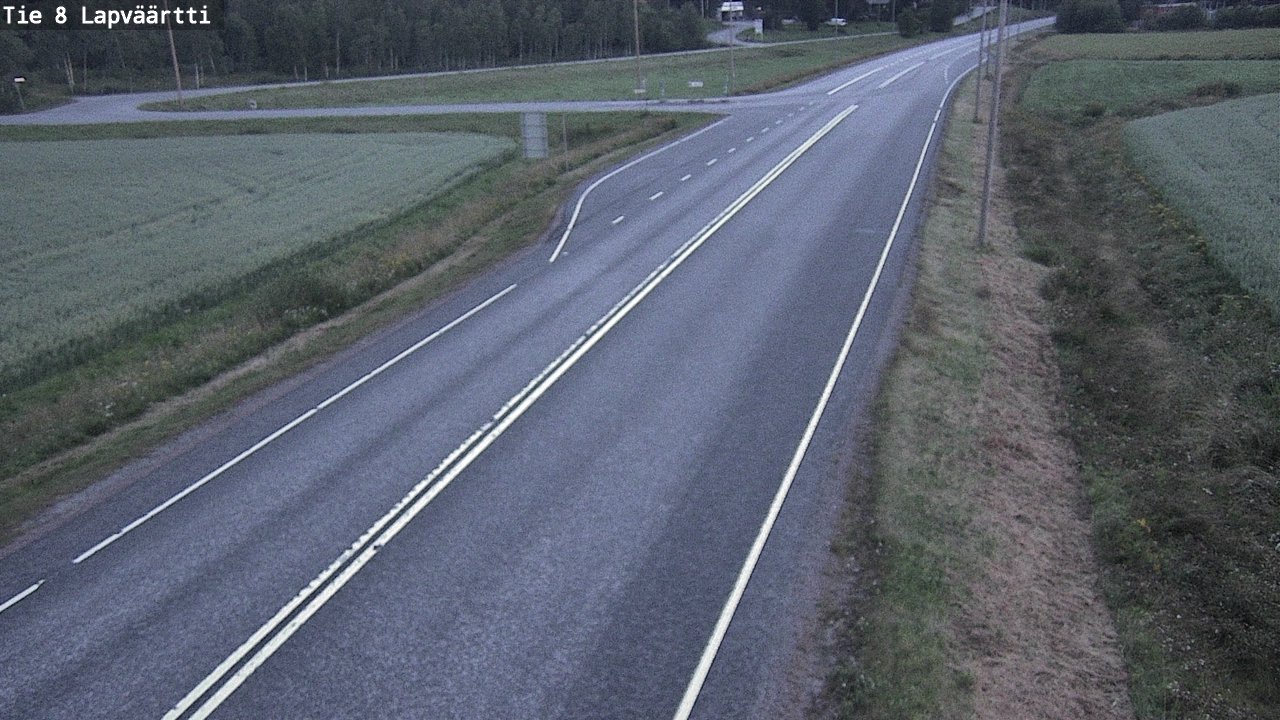 Weather Camera Image Road 8 Kristiinankaupunki, Lapväärtti, Kristiinankaupunki, Pohjanmaa