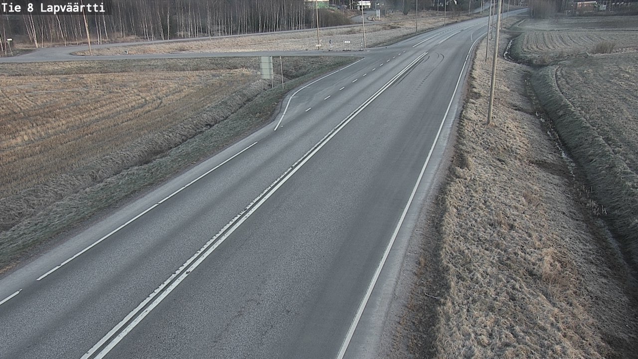 Weather Camera Image Väg 8 Kristinestad, Lappfjärd, Kristiinankaupunki, Pohjanmaa