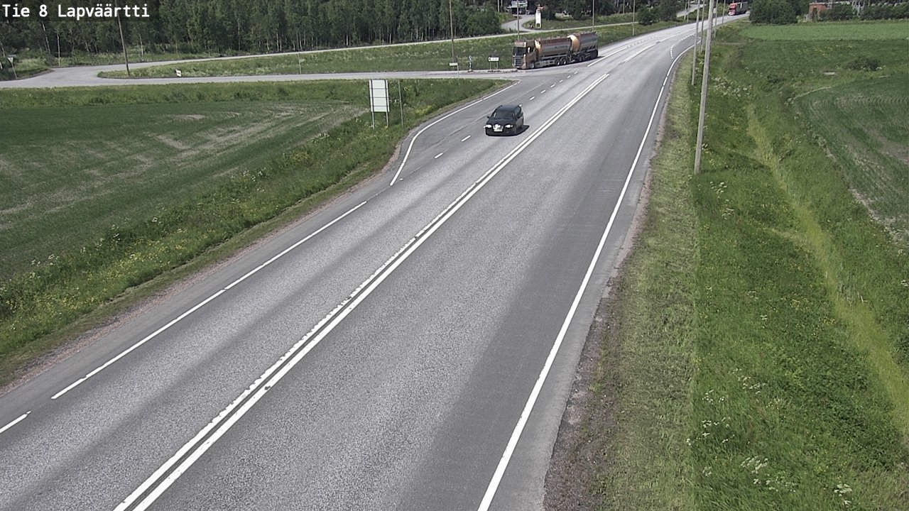 Weather Camera Image Väg 8 Kristinestad, Lappfjärd, Kristiinankaupunki, Pohjanmaa