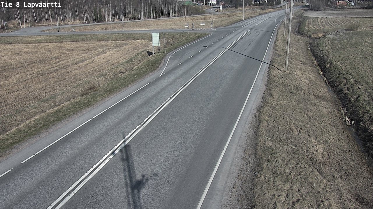 Weather Camera Image Väg 8 Kristinestad, Lappfjärd, Kristiinankaupunki, Pohjanmaa