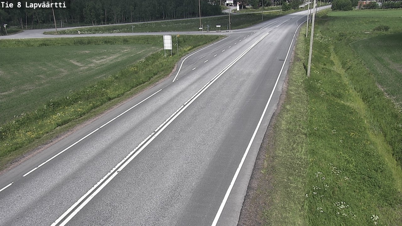 Weather Camera Image Väg 8 Kristinestad, Lappfjärd, Kristiinankaupunki, Pohjanmaa