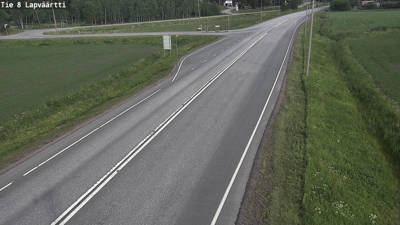 Weather Camera Image Road 8 Kristiinankaupunki, Lapväärtti, Kristiinankaupunki, Pohjanmaa