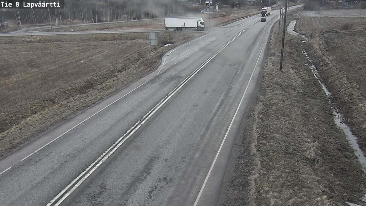 Weather Camera Image Road 8 Kristiinankaupunki, Lapväärtti, Kristiinankaupunki, Pohjanmaa