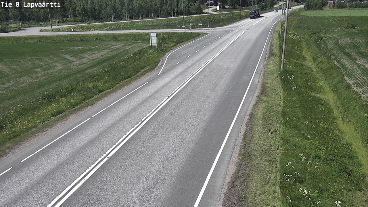 Weather Camera Image Väg 8 Kristinestad, Lappfjärd, Kristiinankaupunki, Pohjanmaa