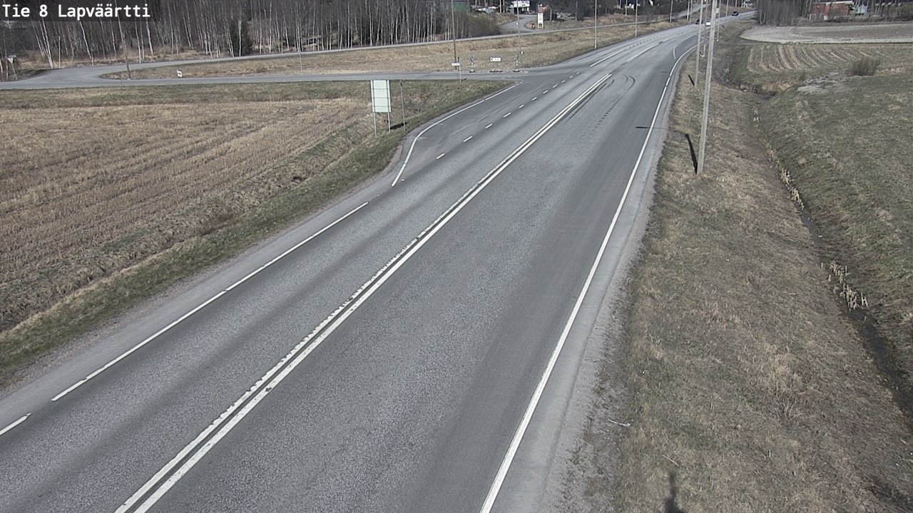 Weather Camera Image Väg 8 Kristinestad, Lappfjärd, Kristiinankaupunki, Pohjanmaa