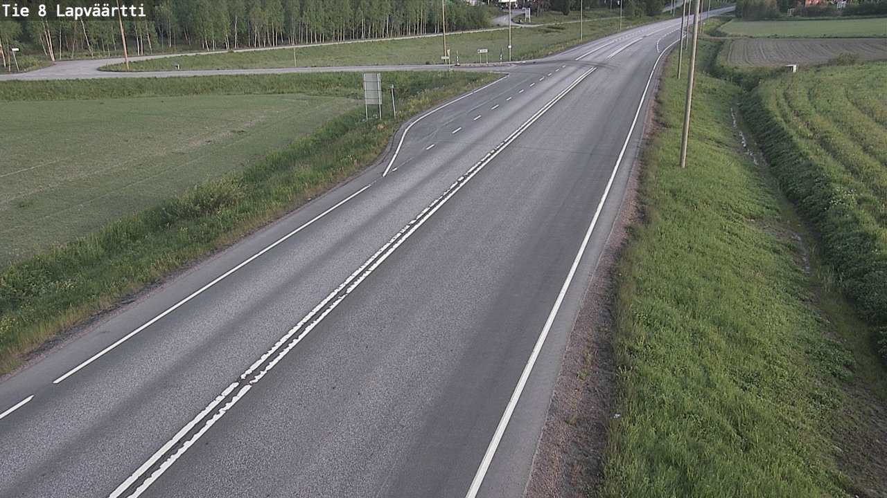 Weather Camera Image Road 8 Kristiinankaupunki, Lapväärtti, Kristiinankaupunki, Pohjanmaa
