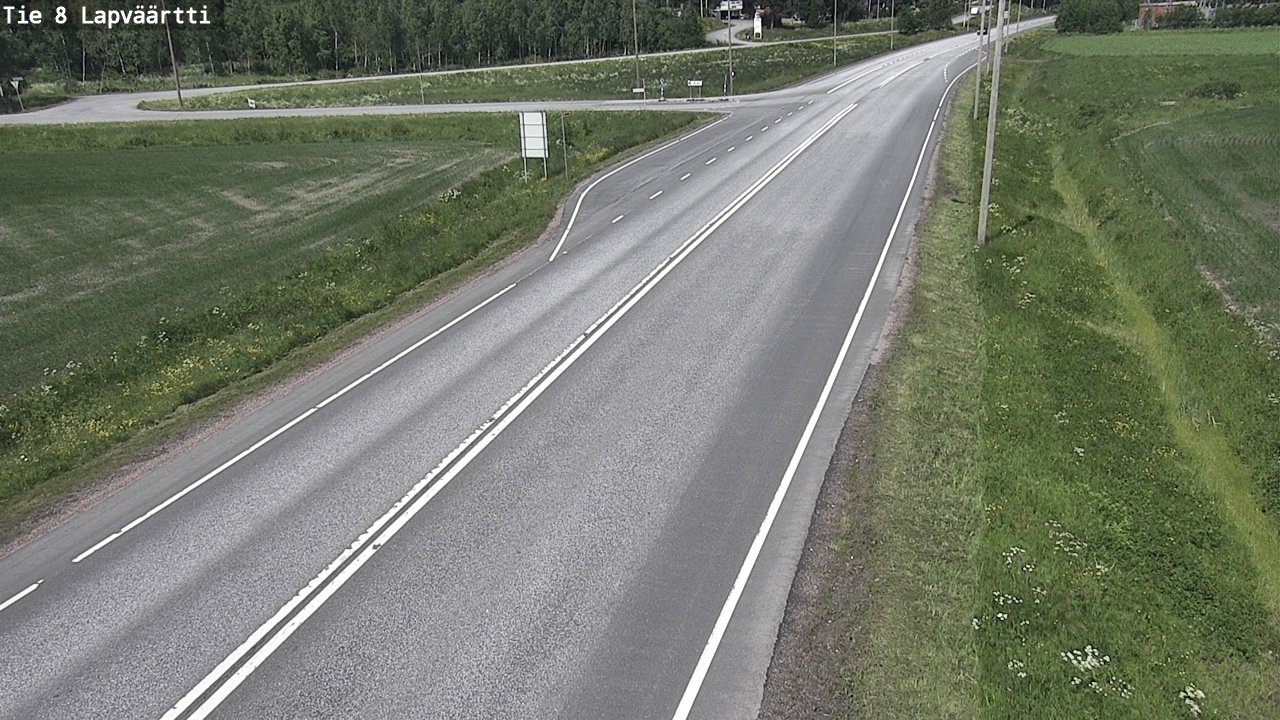 Weather Camera Image Väg 8 Kristinestad, Lappfjärd, Kristiinankaupunki, Pohjanmaa