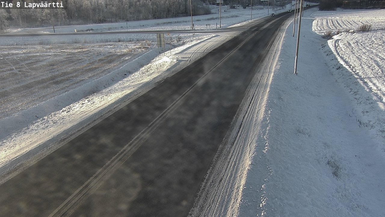 Weather Camera Image Väg 8 Kristinestad, Lappfjärd, Kristiinankaupunki, Pohjanmaa