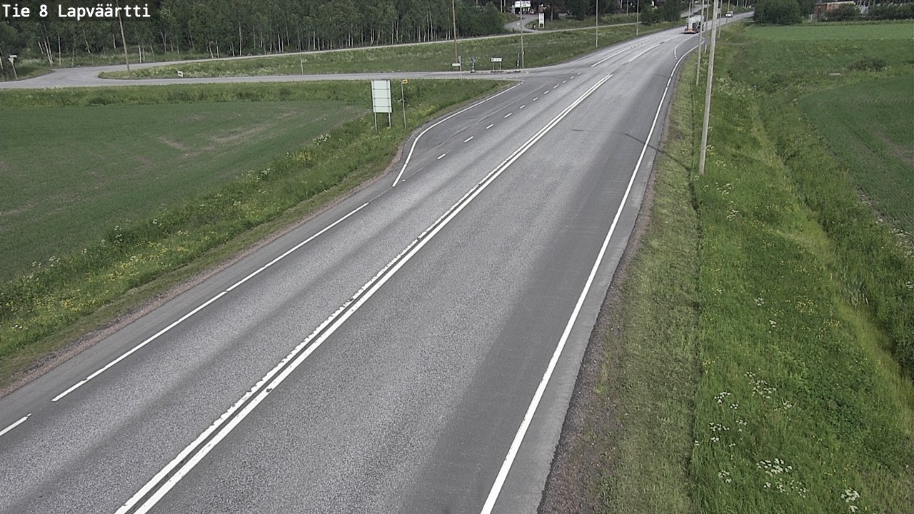 Weather Camera Image Väg 8 Kristinestad, Lappfjärd, Kristiinankaupunki, Pohjanmaa