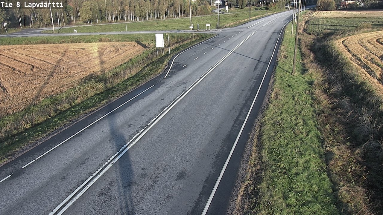 Weather Camera Image Road 8 Kristiinankaupunki, Lapväärtti, Kristiinankaupunki, Pohjanmaa