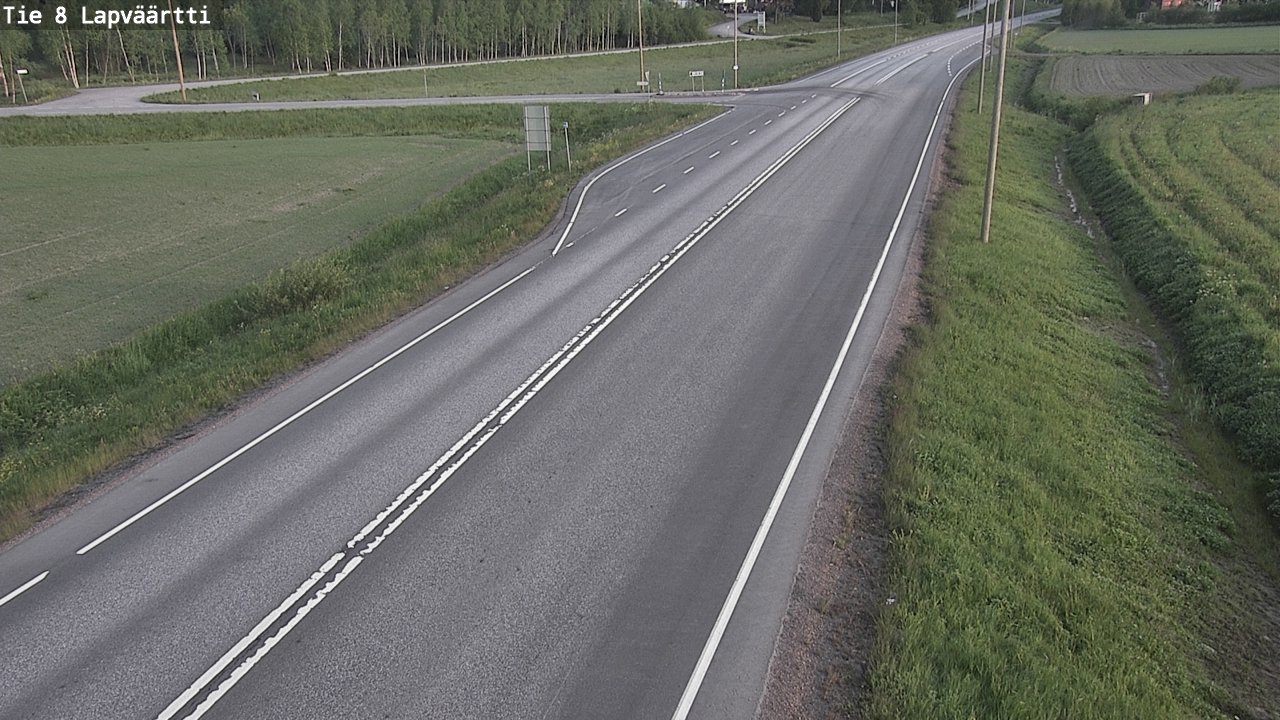 Weather Camera Image Road 8 Kristiinankaupunki, Lapväärtti, Kristiinankaupunki, Pohjanmaa