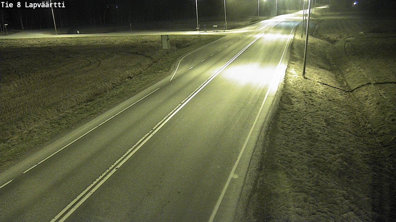 Weather Camera Image Väg 8 Kristinestad, Lappfjärd, Kristiinankaupunki, Pohjanmaa