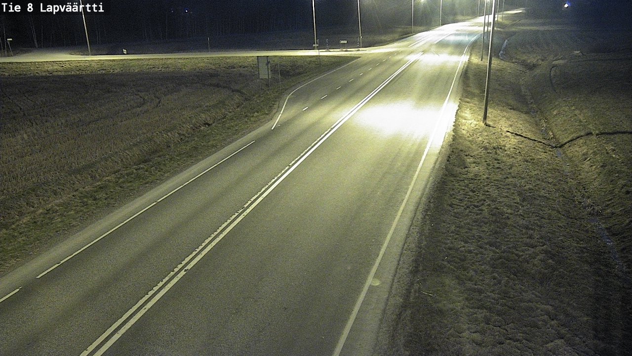 Weather Camera Image Väg 8 Kristinestad, Lappfjärd, Kristiinankaupunki, Pohjanmaa