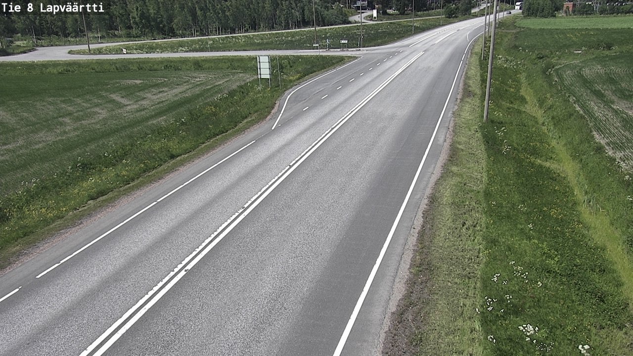 Weather Camera Image Väg 8 Kristinestad, Lappfjärd, Kristiinankaupunki, Pohjanmaa