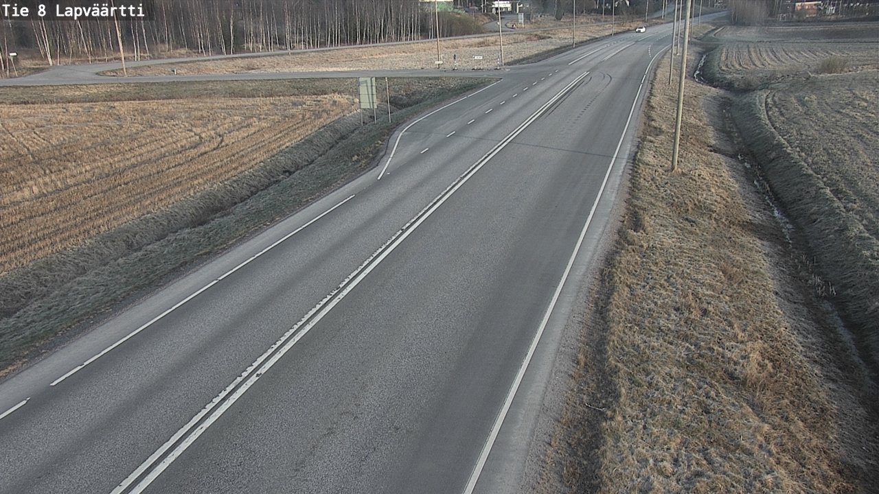 Weather Camera Image Väg 8 Kristinestad, Lappfjärd, Kristiinankaupunki, Pohjanmaa