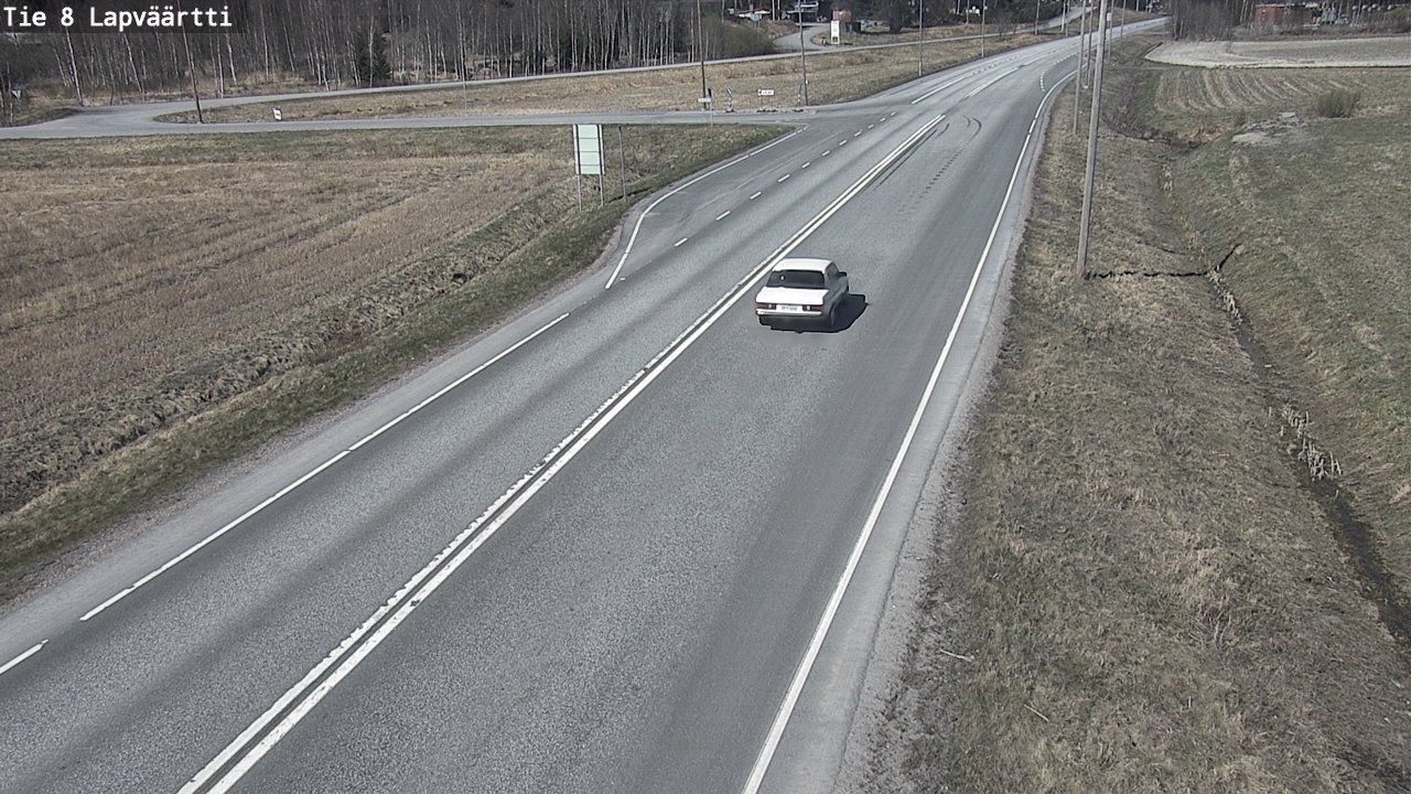 Weather Camera Image Väg 8 Kristinestad, Lappfjärd, Kristiinankaupunki, Pohjanmaa