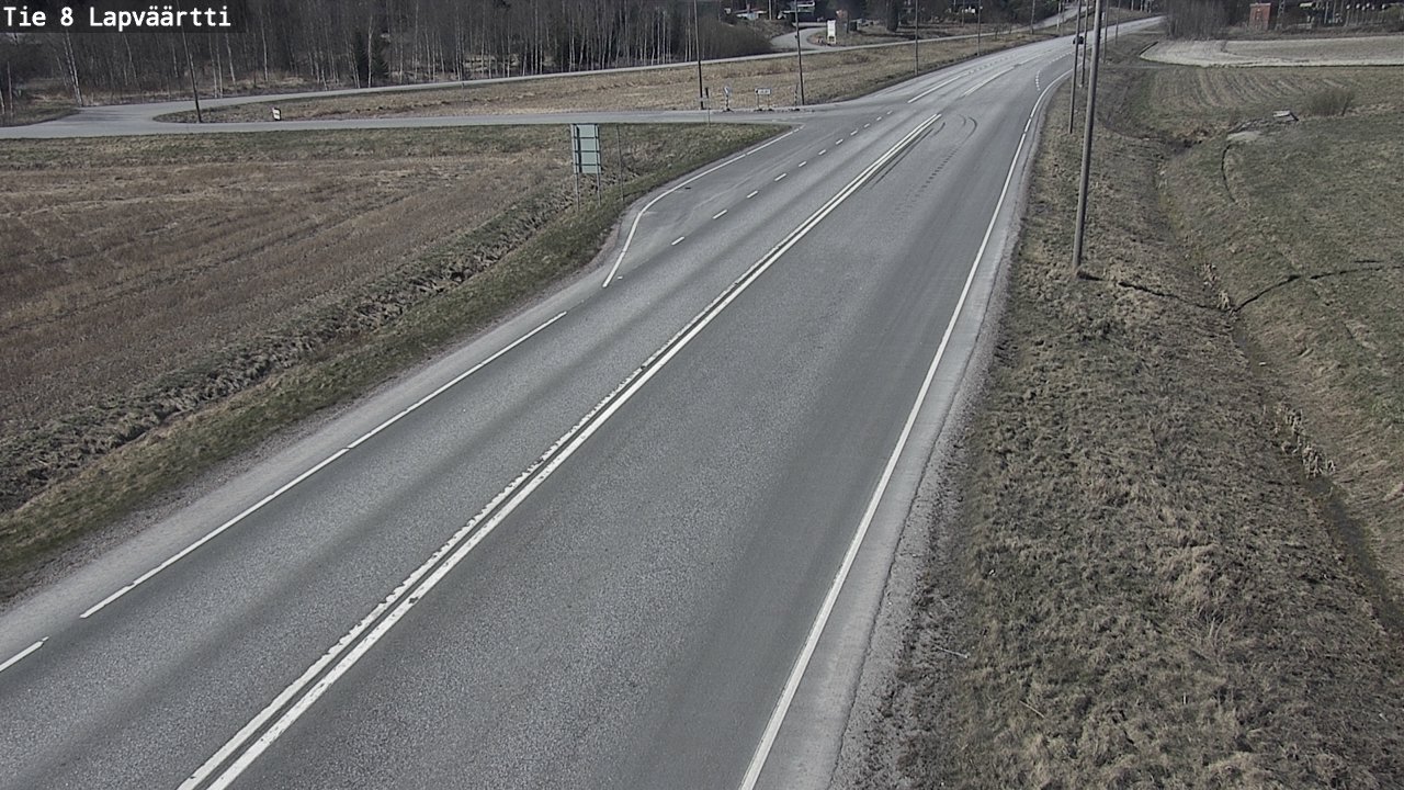 Weather Camera Image Väg 8 Kristinestad, Lappfjärd, Kristiinankaupunki, Pohjanmaa