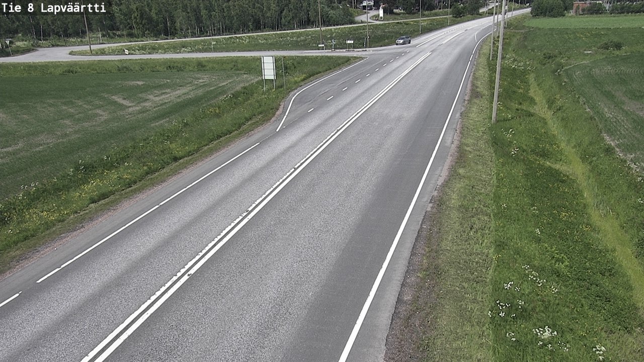 Weather Camera Image Väg 8 Kristinestad, Lappfjärd, Kristiinankaupunki, Pohjanmaa