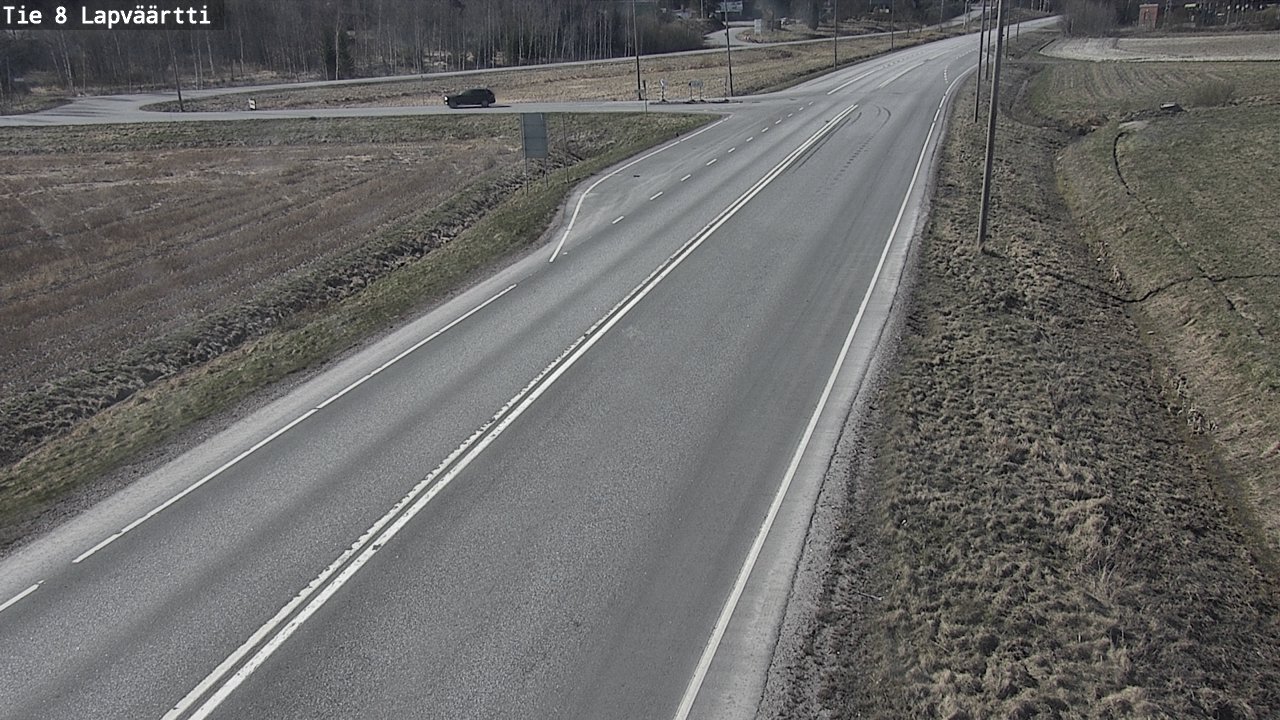 Weather Camera Image Väg 8 Kristinestad, Lappfjärd, Kristiinankaupunki, Pohjanmaa