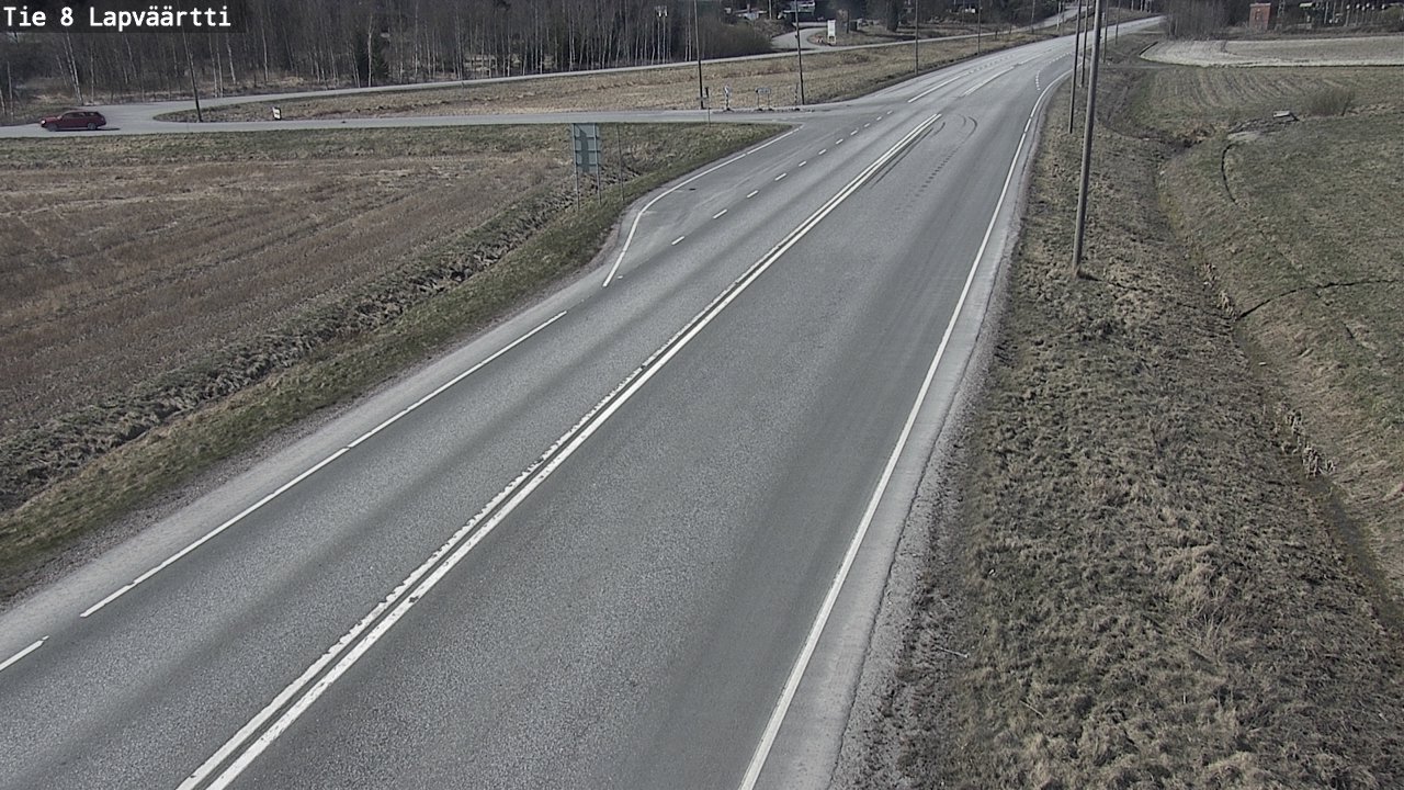 Weather Camera Image Väg 8 Kristinestad, Lappfjärd, Kristiinankaupunki, Pohjanmaa