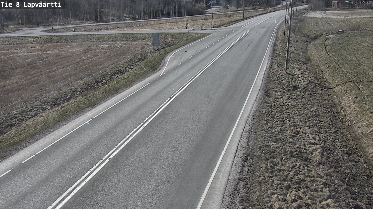 Weather Camera Image Väg 8 Kristinestad, Lappfjärd, Kristiinankaupunki, Pohjanmaa