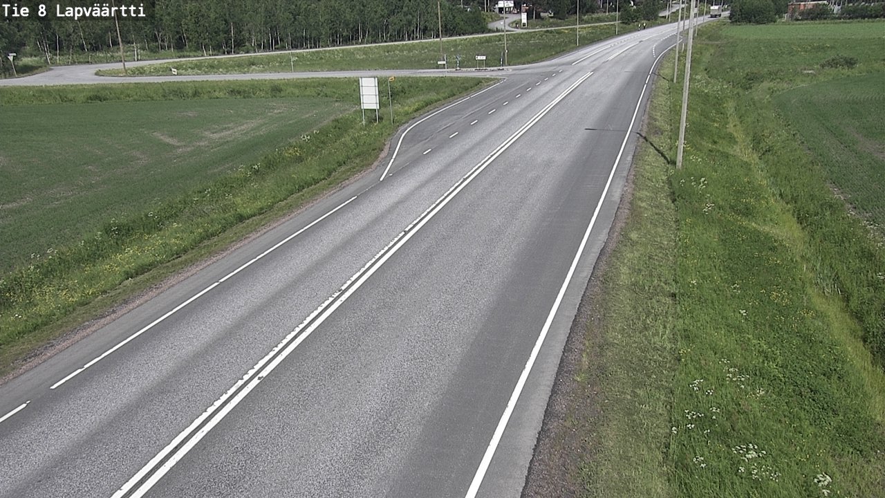 Weather Camera Image Väg 8 Kristinestad, Lappfjärd, Kristiinankaupunki, Pohjanmaa