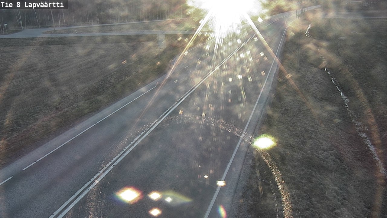Weather Camera Image Väg 8 Kristinestad, Lappfjärd, Kristiinankaupunki, Pohjanmaa