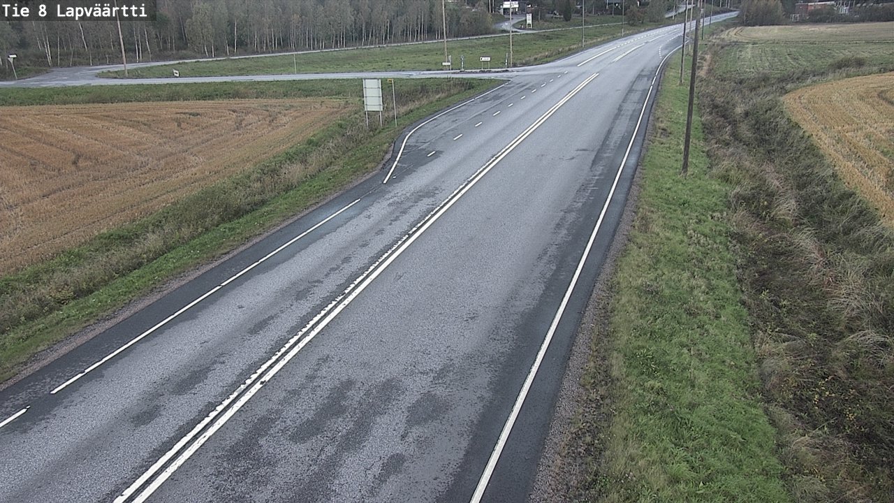 Weather Camera Image Road 8 Kristiinankaupunki, Lapväärtti, Kristiinankaupunki, Pohjanmaa