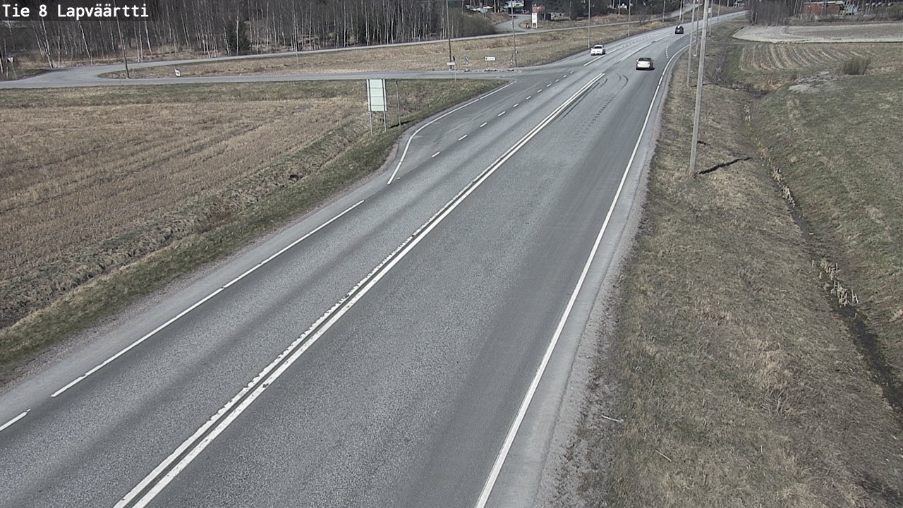 Weather Camera Image Väg 8 Kristinestad, Lappfjärd, Kristiinankaupunki, Pohjanmaa