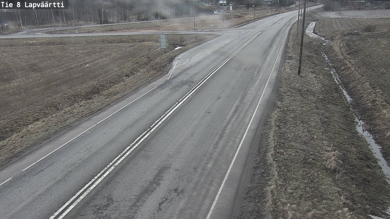 Weather Camera Image Road 8 Kristiinankaupunki, Lapväärtti, Kristiinankaupunki, Pohjanmaa