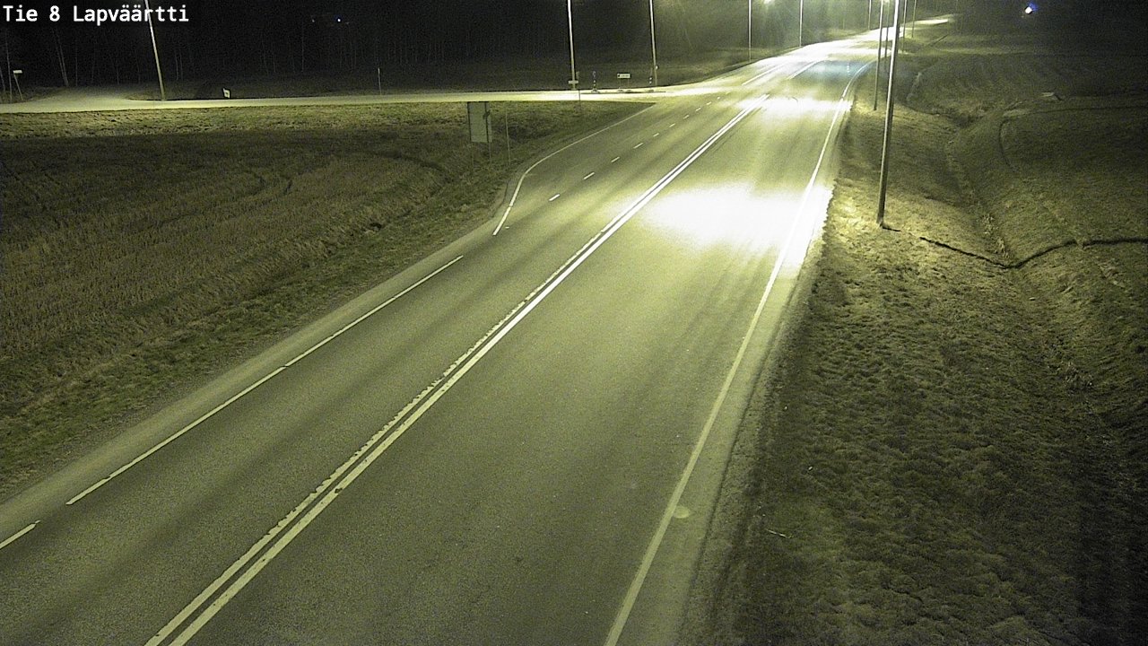 Weather Camera Image Väg 8 Kristinestad, Lappfjärd, Kristiinankaupunki, Pohjanmaa