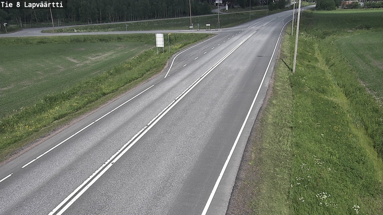 Weather Camera Image Väg 8 Kristinestad, Lappfjärd, Kristiinankaupunki, Pohjanmaa